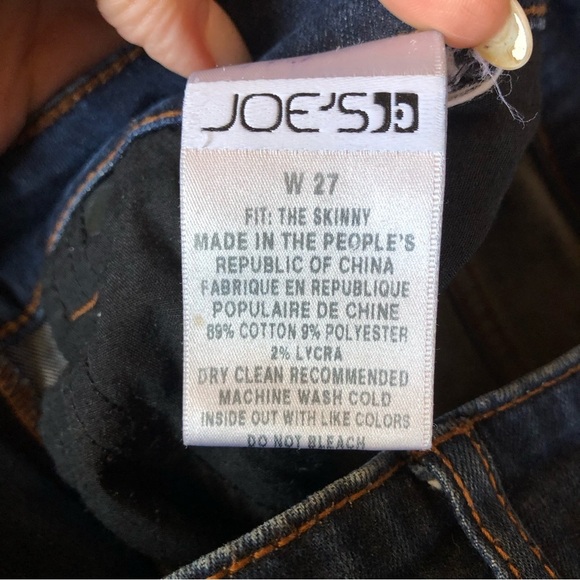 Joe’s Jeans the Skinny ankle jean medium dark wash very stretchy 27 - Picture 6 of 8